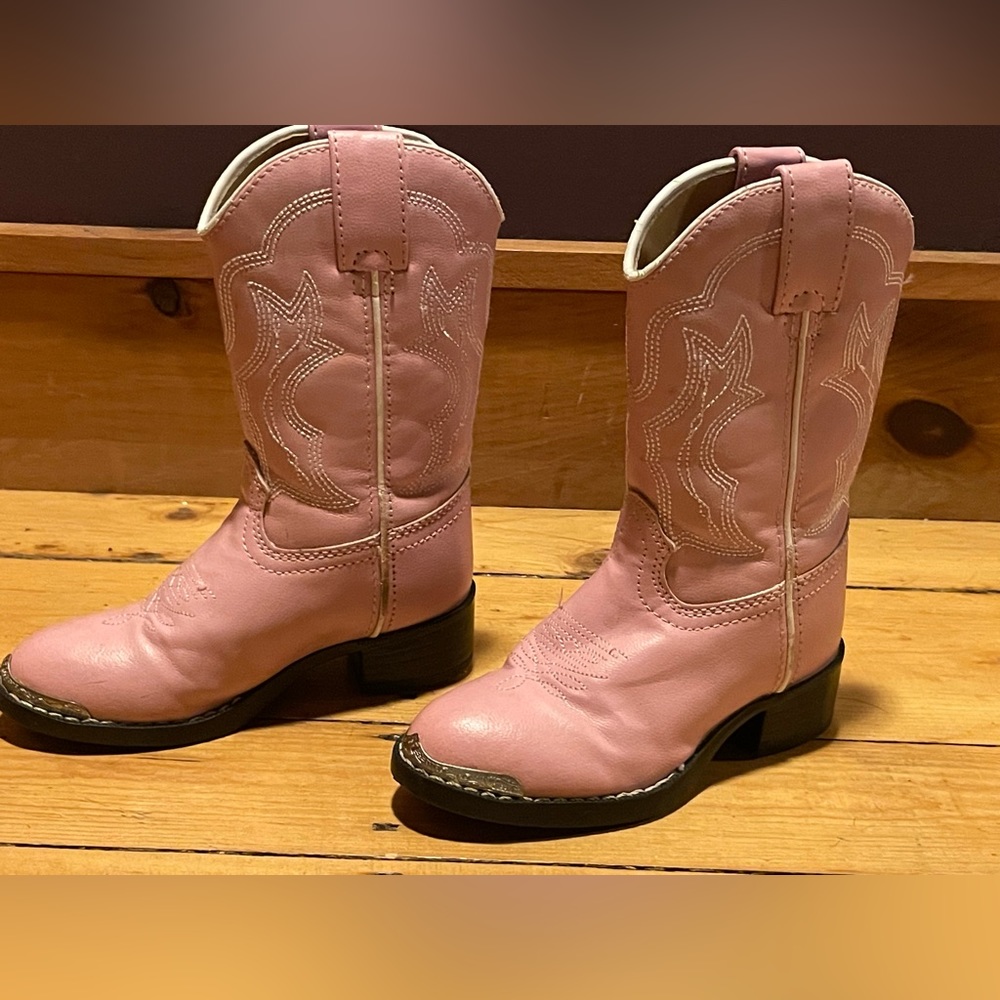 Toddler girl PINK Cowgirl boots! Size 9 toddler